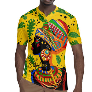 Personalized African Woman Rugby Jersey Tropical Style