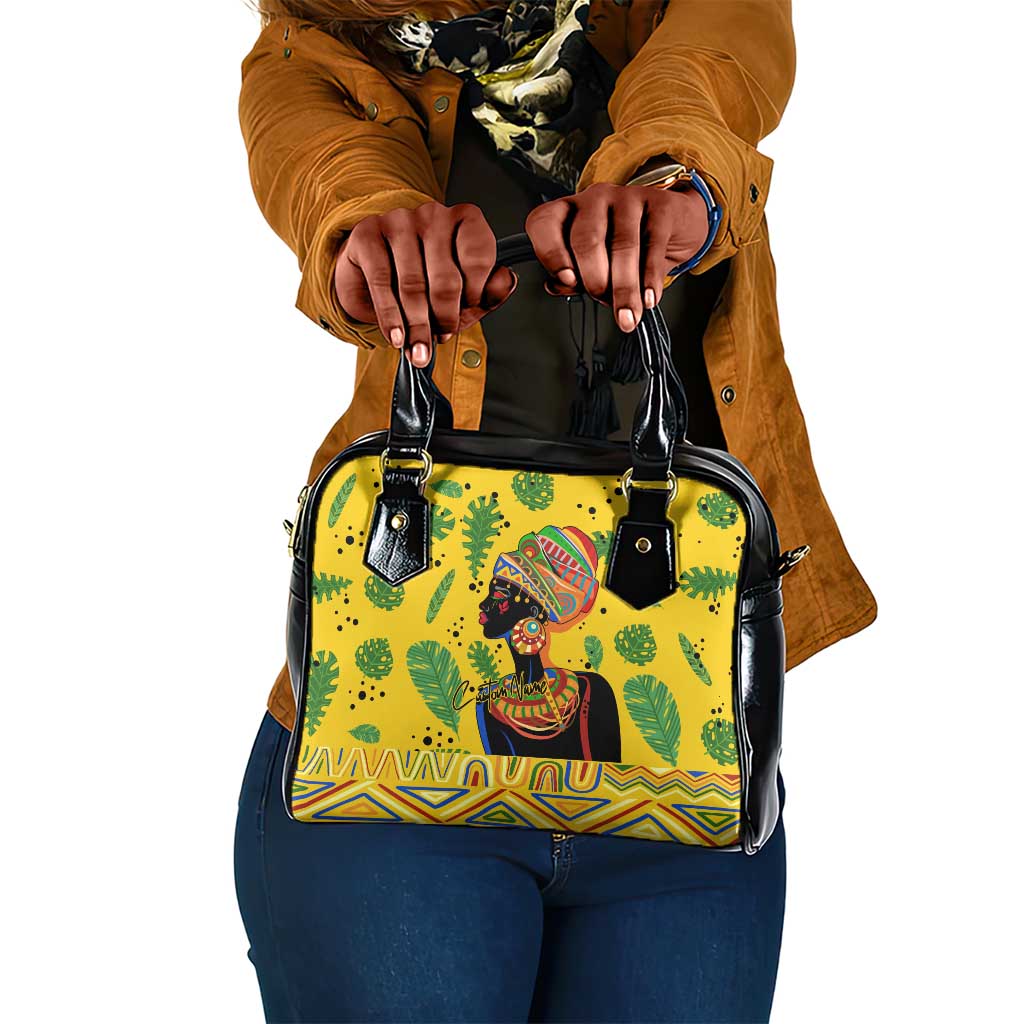 Personalized African Woman Shoulder Handbag Tropical Style