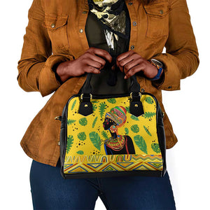 Personalized African Woman Shoulder Handbag Tropical Style