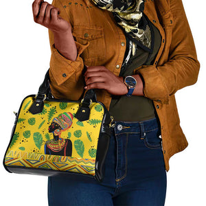 Personalized African Woman Shoulder Handbag Tropical Style