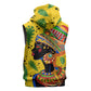 Personalized African Woman Sleeveless Hoodie Tropical Style - African Pride