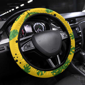 African Woman Steering Wheel Cover Tropical Style