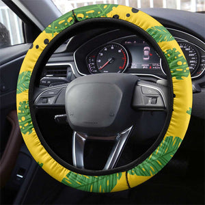 African Woman Steering Wheel Cover Tropical Style