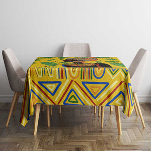 Personalized African Woman Tablecloth Tropical Style