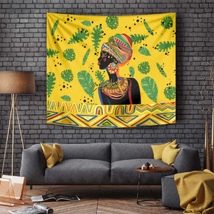 Personalized African Woman Tapestry Tropical Style