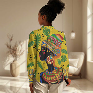 Personalized African Woman Women Casual Shirt Tropical Style