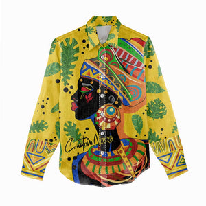 Personalized African Woman Women Casual Shirt Tropical Style