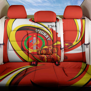 Ethiopia Tigray Back Car Seat Cover Revolution Emblem Freedom Fighters and Flag