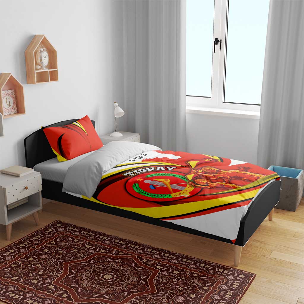 Ethiopia Tigray Bedding Set Revolution Emblem Freedom Fighters and Flag