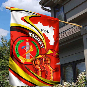 Ethiopia Tigray Garden Flag Revolution Emblem Freedom Fighters and Flag