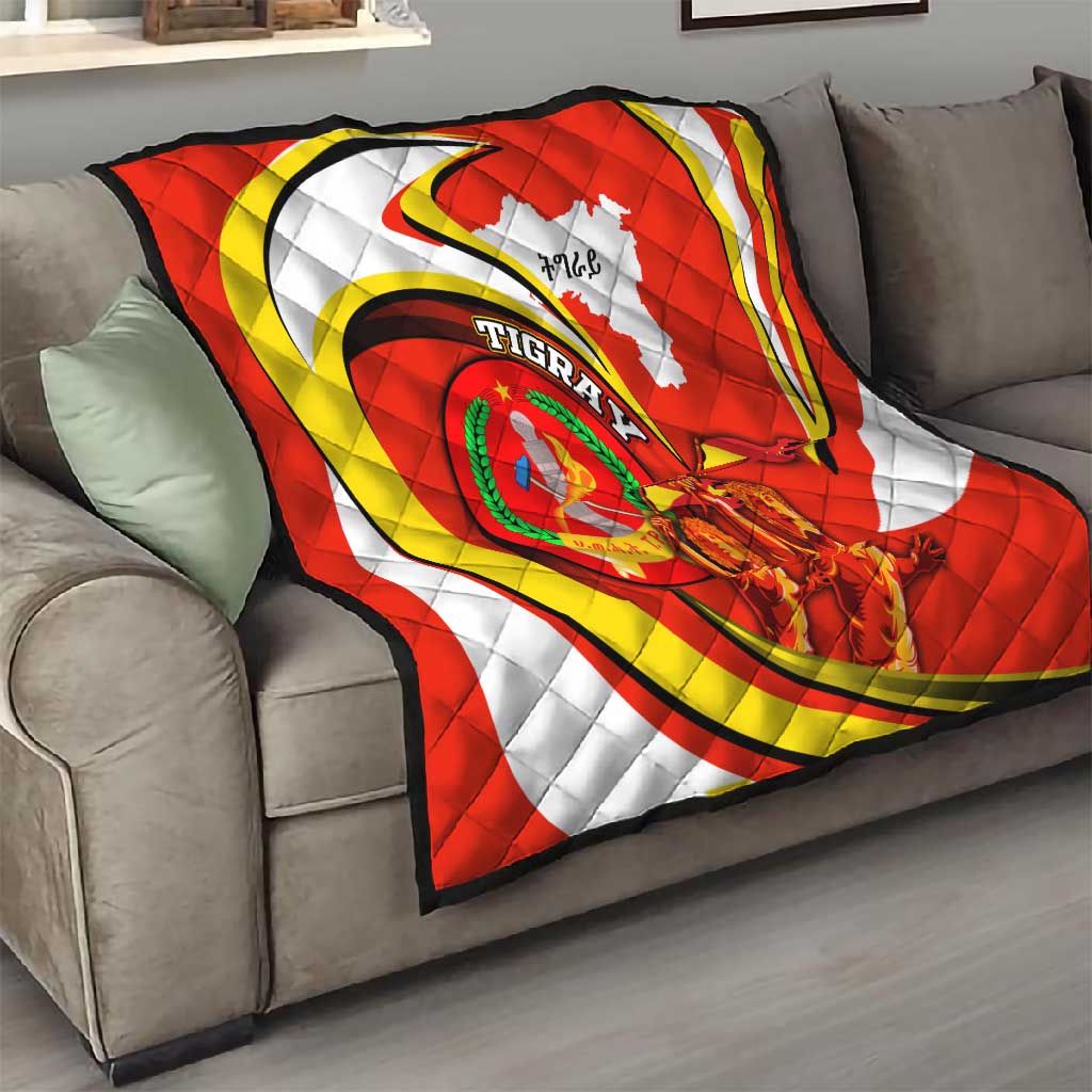 Ethiopia Tigray Quilt Revolution Emblem Freedom Fighters and Flag
