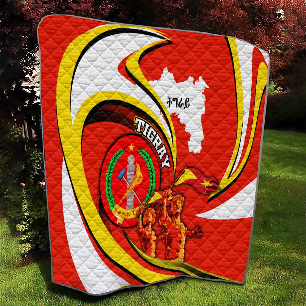 Ethiopia Tigray Quilt Revolution Emblem Freedom Fighters and Flag