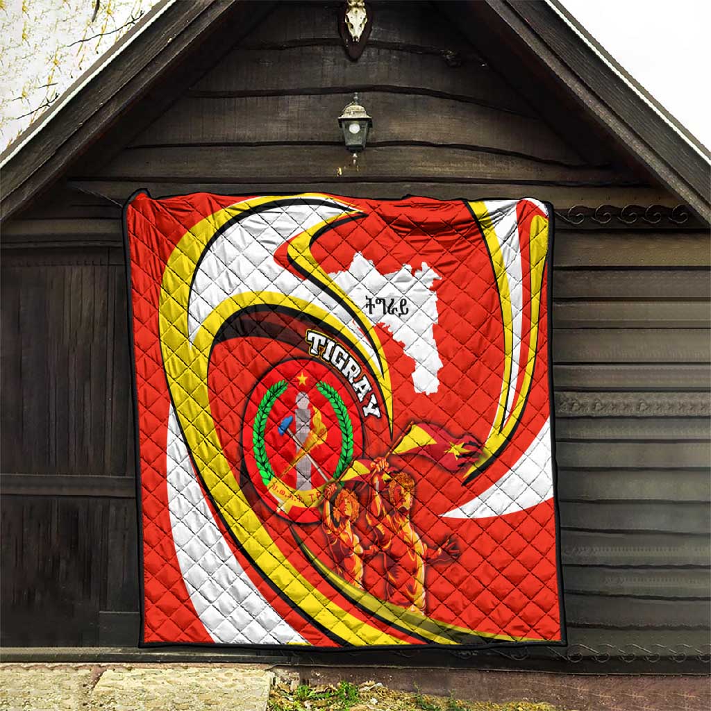Ethiopia Tigray Quilt Revolution Emblem Freedom Fighters and Flag