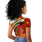Ethiopia Tigray Raglan Cropped T shirt Revolution Emblem Freedom Fighters and Flag