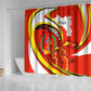 Ethiopia Tigray Shower Curtain Revolution Emblem Freedom Fighters and Flag
