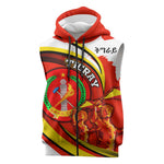 Ethiopia Tigray Sleeveless Zip Hoodie Revolution Emblem Freedom Fighters and Flag - African Pride