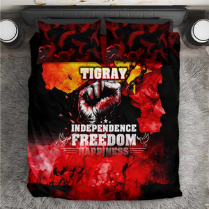 Tigrayans Independence Bedding Set I Stand with Tigray - Fist of Freedom