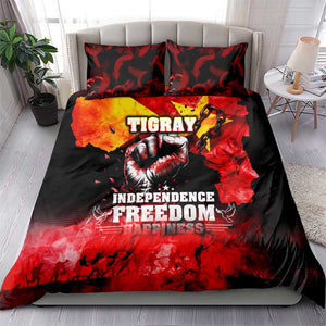 Tigrayans Independence Bedding Set I Stand with Tigray - Fist of Freedom