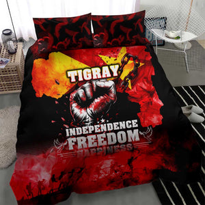 Tigrayans Independence Bedding Set I Stand with Tigray - Fist of Freedom