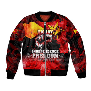 Tigrayans Independence Bomber Jacket I Stand with Tigray - Fist of Freedom
