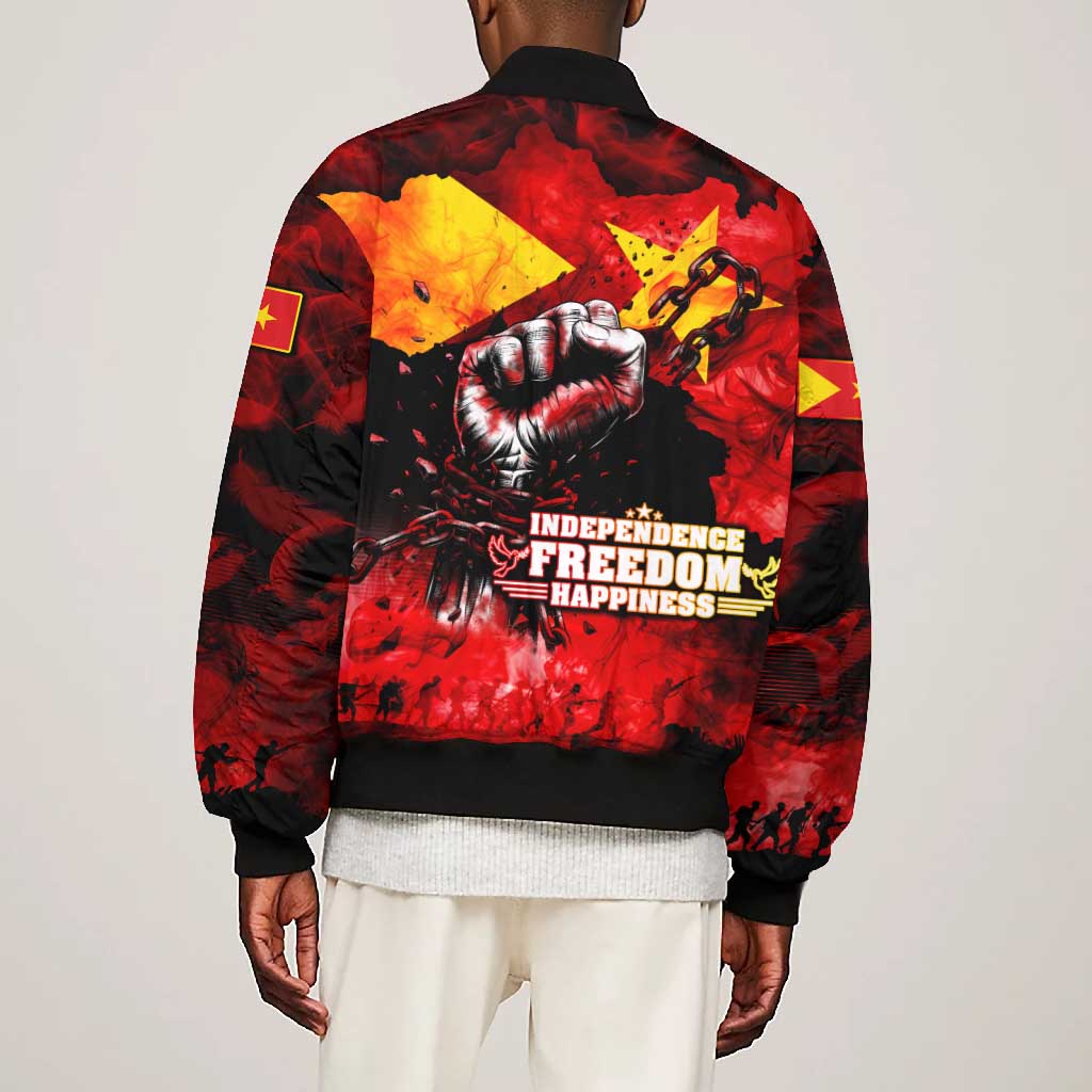 Tigrayans Independence Bomber Jacket I Stand with Tigray - Fist of Freedom