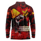 Tigrayans Independence Long Sleeve Polo Shirt I Stand with Tigray - Fist of Freedom