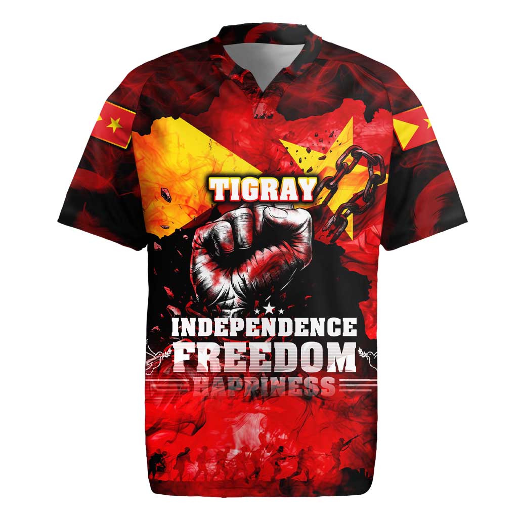 Tigrayans Independence Rugby Jersey I Stand with Tigray - Fist of Freedom