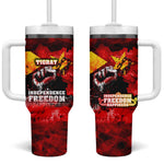 Tigrayans Independence Tumbler With Handle I Stand with Tigray - Fist of Freedom