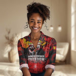 Tigrayans Independence Women Casual Shirt I Stand with Tigray - Fist of Freedom