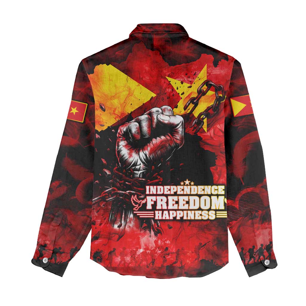 Tigrayans Independence Women Casual Shirt I Stand with Tigray - Fist of Freedom