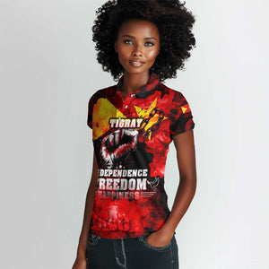 Tigrayans Independence Women Polo Shirt I Stand with Tigray - Fist of Freedom