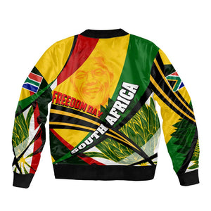 South Africa Freedom Day Mandela Bomber Jacket National Pride Protea Flower