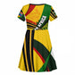 South Africa Freedom Day Mandela Kid Short Sleeve Dress National Pride Protea Flower