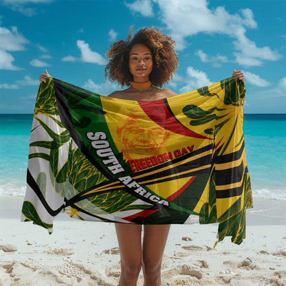 South Africa Freedom Day Mandela Sarong National Pride Protea Flower