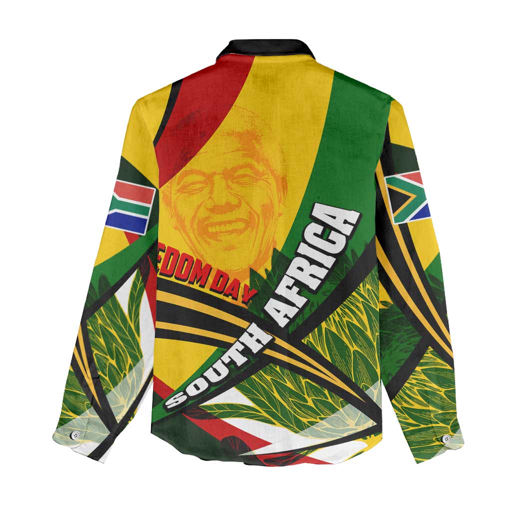 South Africa Freedom Day Mandela Women Casual Shirt National Pride Protea Flower