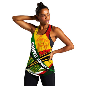 South Africa Freedom Day Mandela Women Racerback Tank National Pride Protea Flower