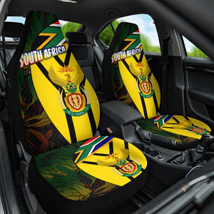 Coat Of Arms South Africa Car Seat Cover Protea Unity Heritage