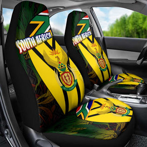 Coat Of Arms South Africa Car Seat Cover Protea Unity Heritage