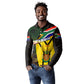 Coat Of Arms South Africa Long Sleeve Polo Shirt Protea Unity Heritage