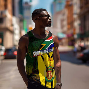 Coat Of Arms South Africa Men Tank Top Protea Unity Heritage