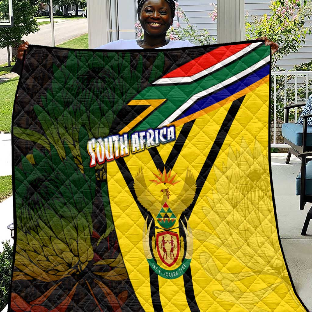 Coat Of Arms South Africa Quilt Protea Unity Heritage