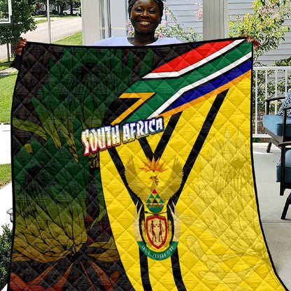 Coat Of Arms South Africa Quilt Protea Unity Heritage