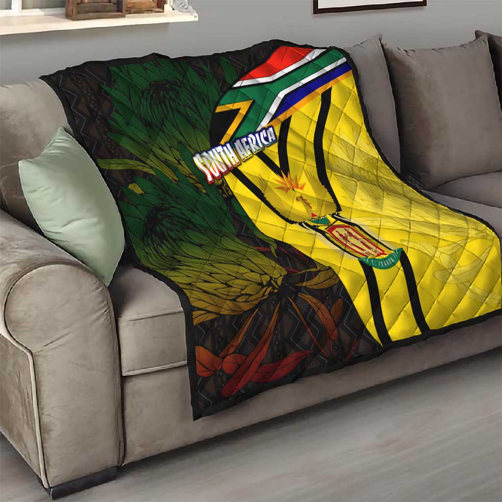 Coat Of Arms South Africa Quilt Protea Unity Heritage