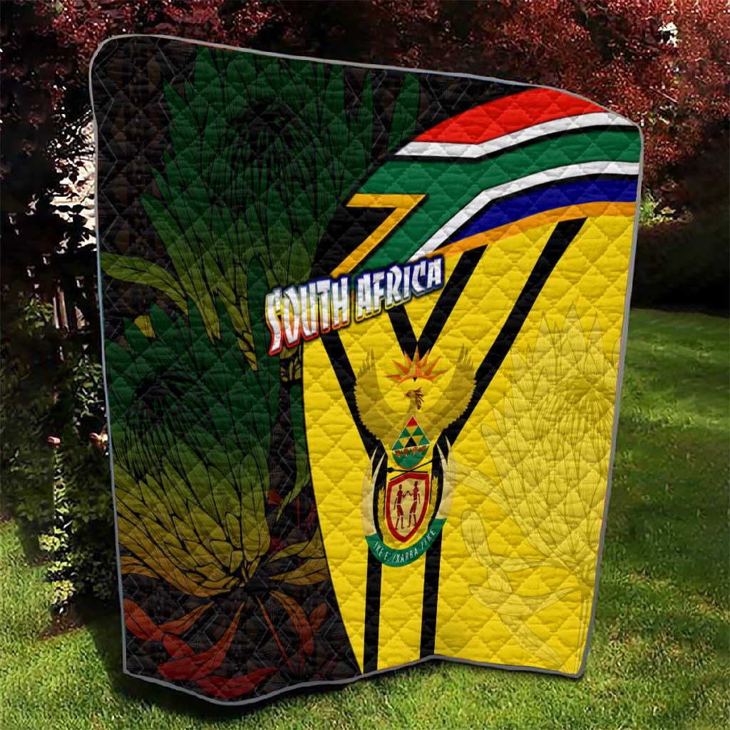 Coat Of Arms South Africa Quilt Protea Unity Heritage