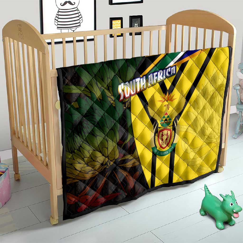 Coat Of Arms South Africa Quilt Protea Unity Heritage