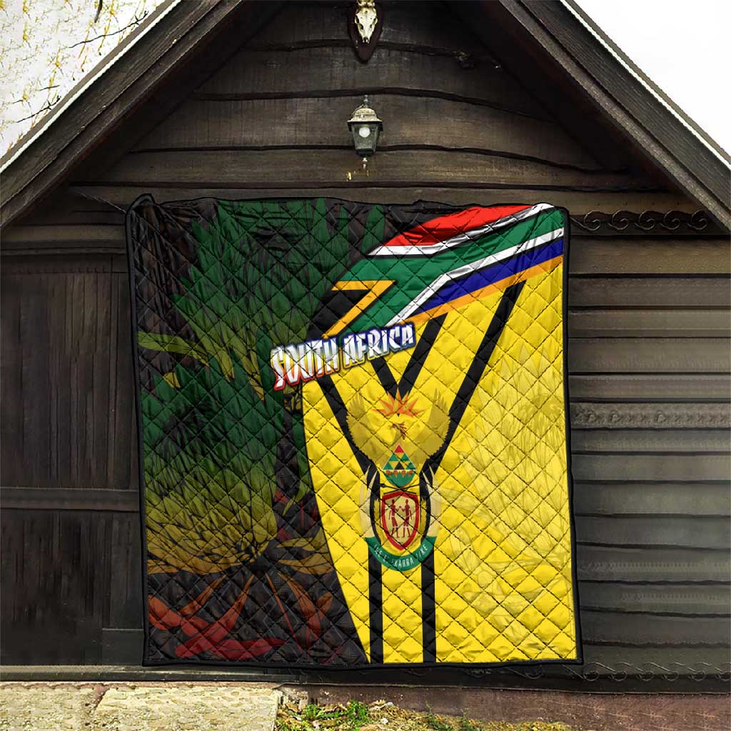 Coat Of Arms South Africa Quilt Protea Unity Heritage