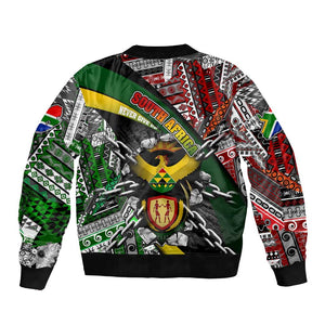 South Africa Fist of Freedom Bomber Jacket Never Give Up