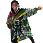 South Africa Fist of Freedom Kid Wearable Blanket Hoodie Never Give Up