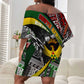 South Africa Fist of Freedom Off Shoulder Short Dress Never Give Up