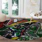 South Africa Fist of Freedom Round Carpet Never Give Up